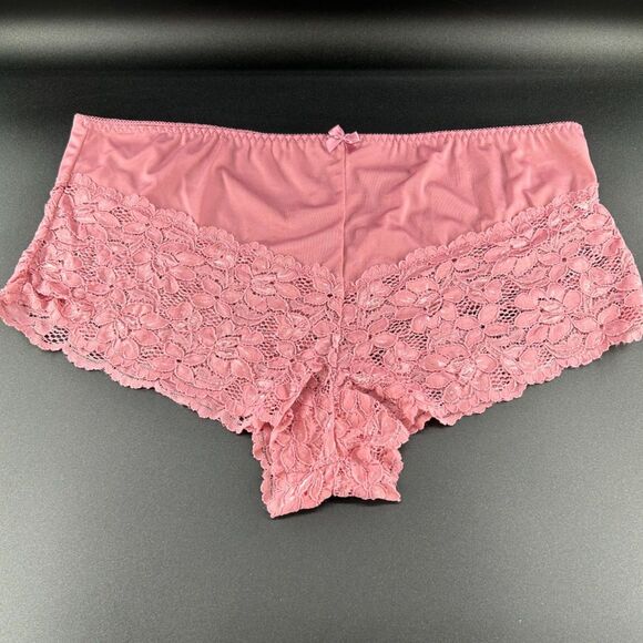 Barbra Lingerie Wm's Cheeky Panties Sz 5X New Cond Rose Color Nylon & Spandex - Picture 1 of 8